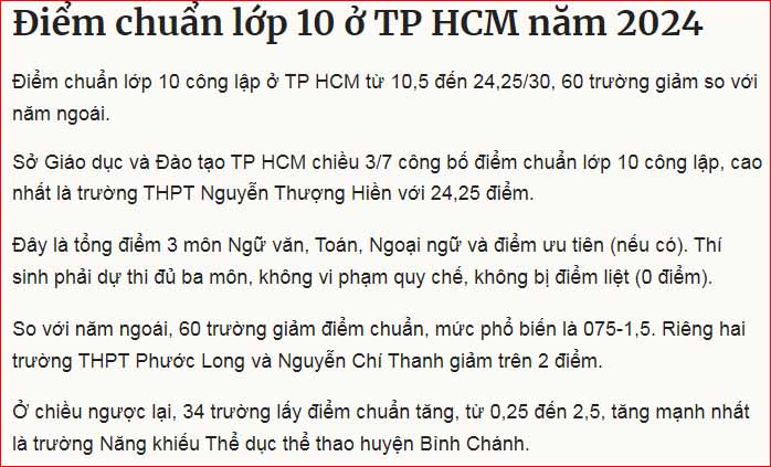 diem-chuan-lop-10-tphcm-2024